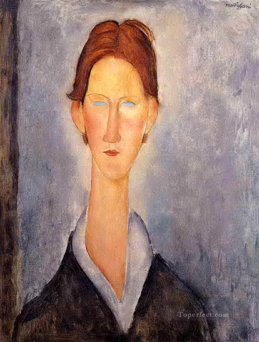 young man student 1919 Amedeo Modigliani Oil Paintings